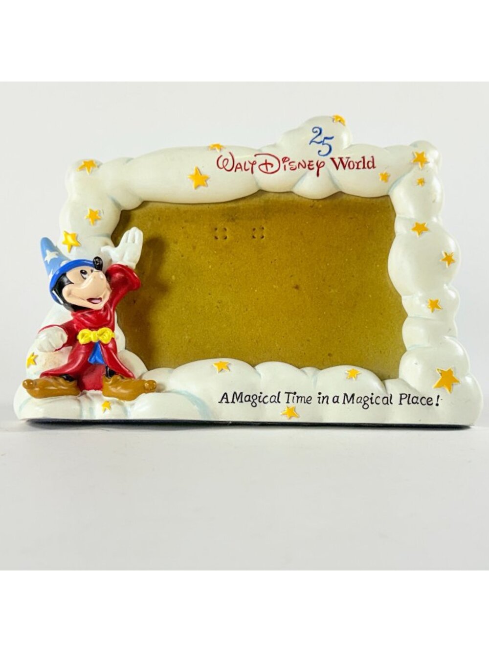 Walt Disney World 25th Anniversary Mickey Mouse Sorcerer Picture Frame